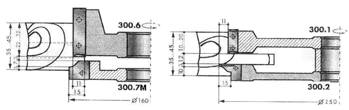 Комплект фрез с твердосплавными пластинами для изготовления дверной обвязки под филенку и дверей с возможным остеклением. Иберус-1.